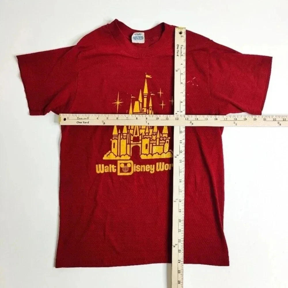 Vintage Disney 80s Walt Disney World Character Fashions Castle Shirt - Picture 2 of 5